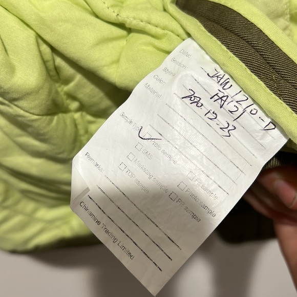 NEW • Draper James • Diamond Quilted Olive Green Jacket Zipper Small - Picture 4 of 4